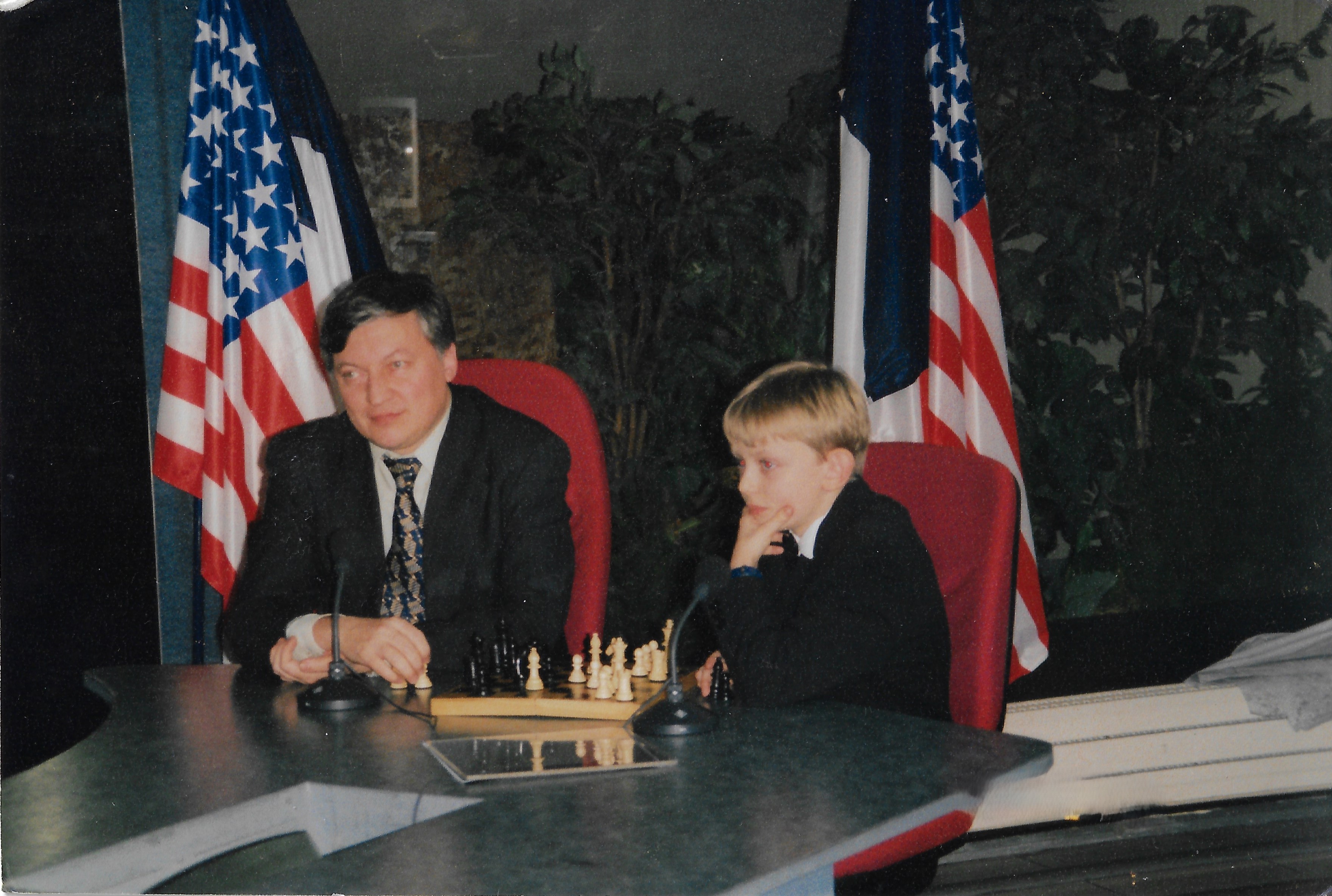 Alexandre avec Anatoly Karpov