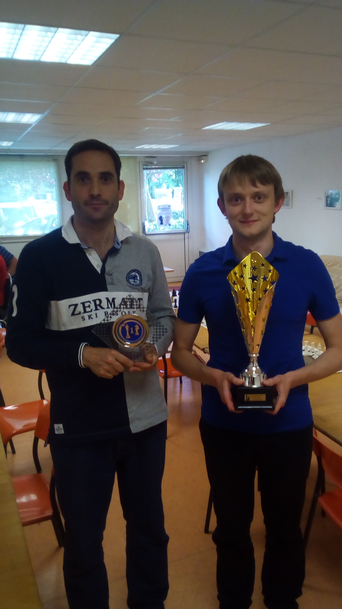 Alexandre champion d'échecs d'Ile-de-France 2017