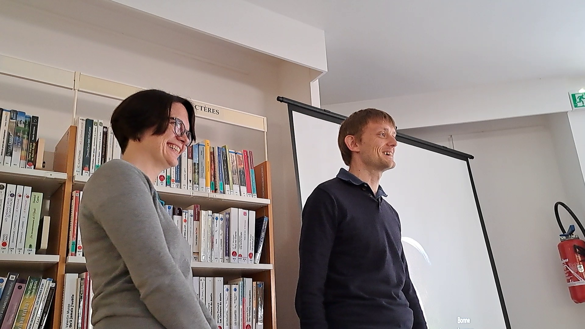 Delphine et Alexandre en conférence à Lagnes