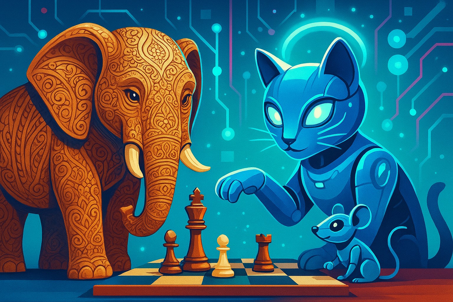 Conférence sur l'IA : l'éléphant, le chat et la souris